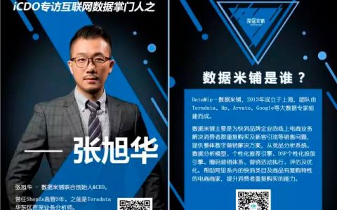 ICDO专访数据米铺张旭华:13年的电商实战的整体数字营销解决方案为电商带来新突破-DigiMax